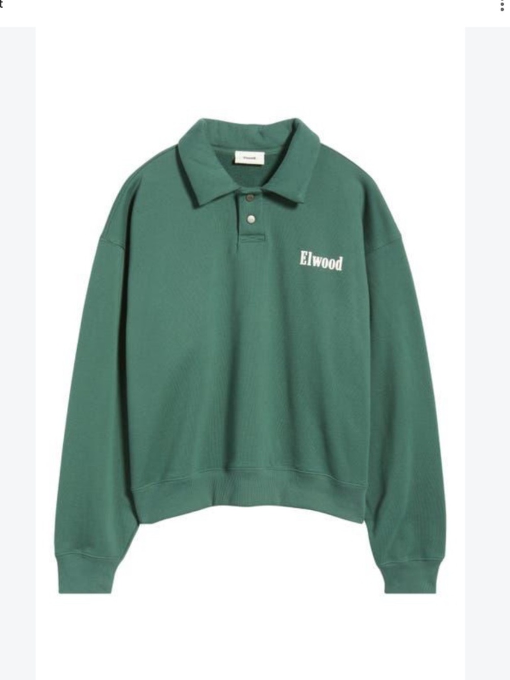Elwood Heavyweight Fleece Polo Collar Sweatshirt